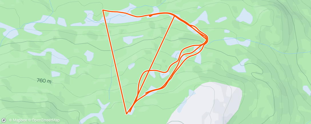 Map of the activity, Afternoon Offpiste Snowboard