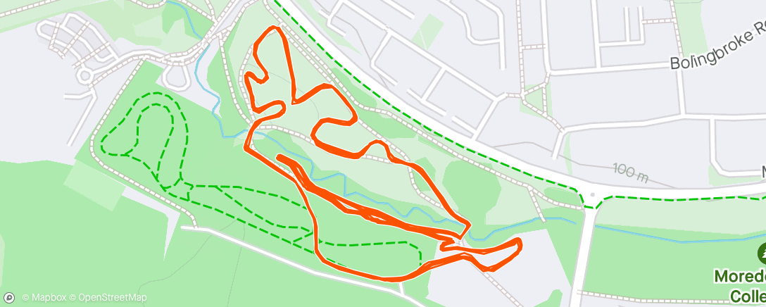 Mapa da atividade, Wessex League Rd 3 - Swindon