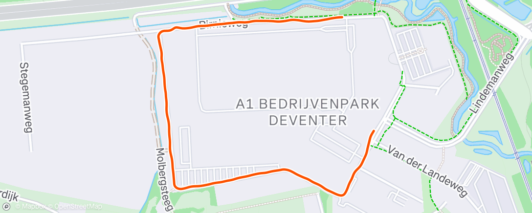 Map of the activity, Afternoon Walk