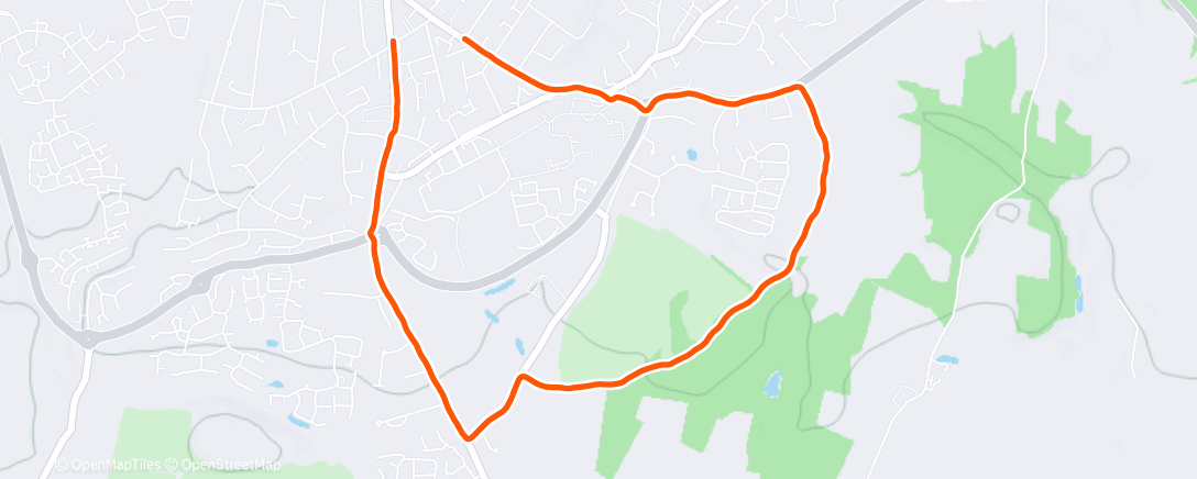 Map of the activity, Morning Trail Run