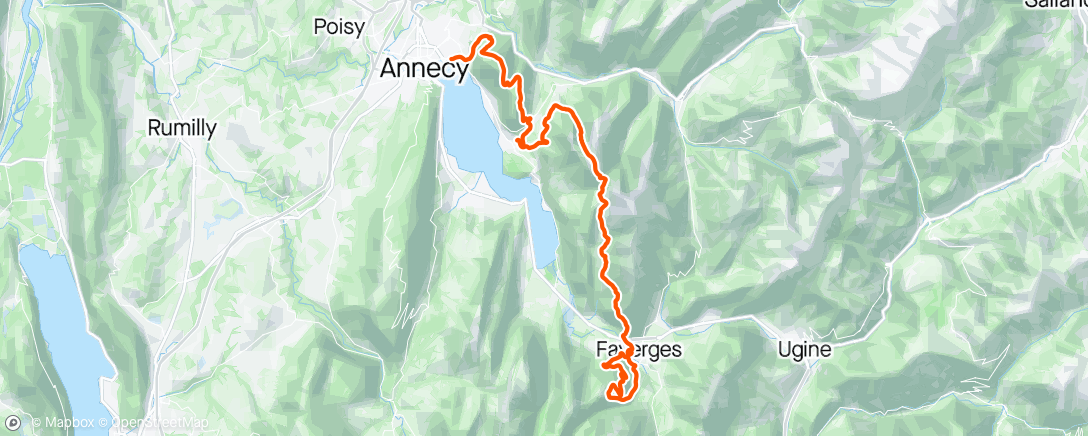 Mapa da atividade, EM Annecy