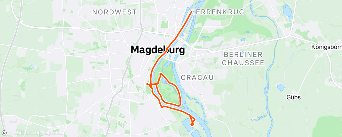 Map of the activity, Gravel-Fahrt am Nachmittag