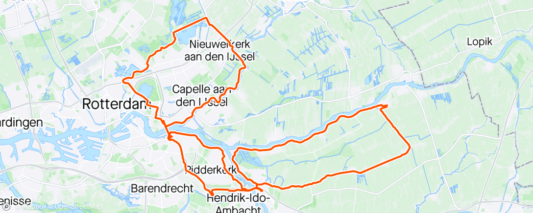 Map of the activity, Rondje Rotte