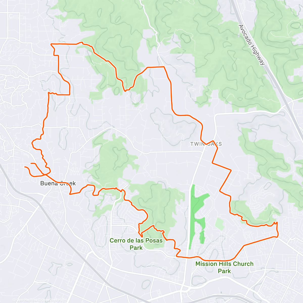 Map of the activity, Heat and hills