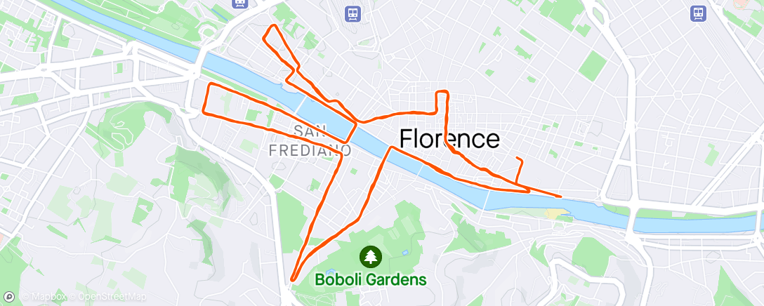 Map of the activity, Half Marathon Firenze 2024