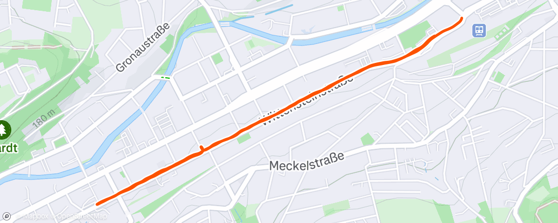 Map of the activity, Auslaufen