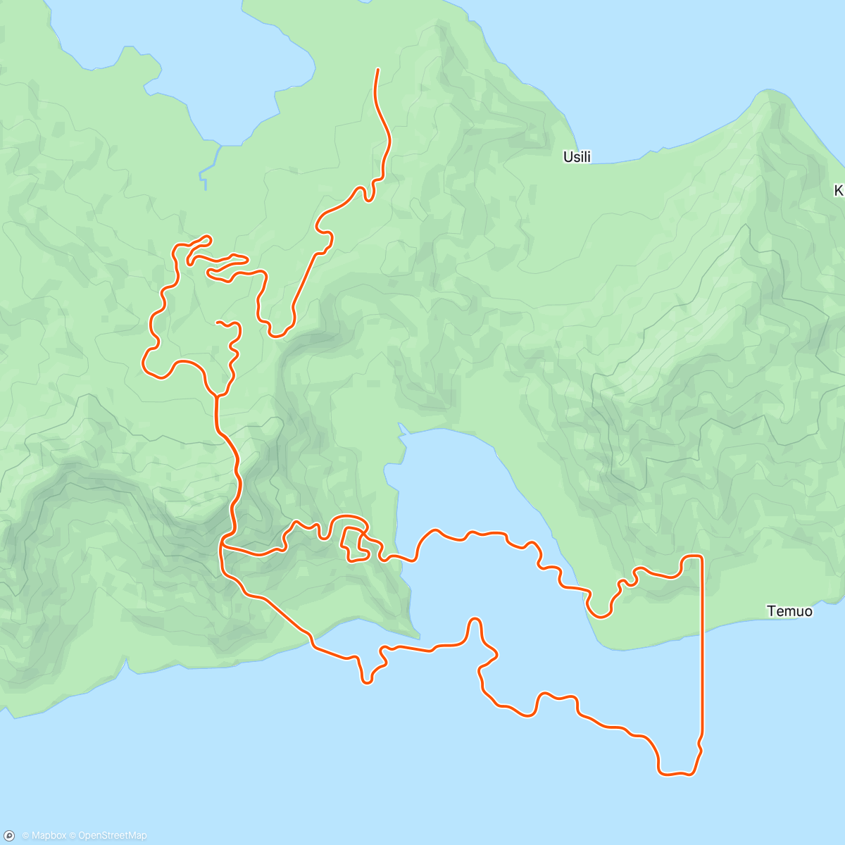 Map of the activity, Zwift - Going Up The Zones on Mayan San Remo in Watopia