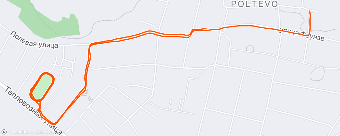 Map of the activity, Интервалы