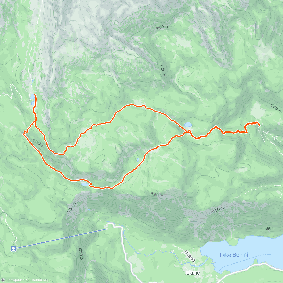 Карта физической активности (Les 7 lacs depuis Planina Blato 🇸🇮)