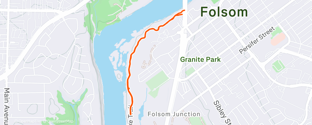 Map of the activity, Morning Walk