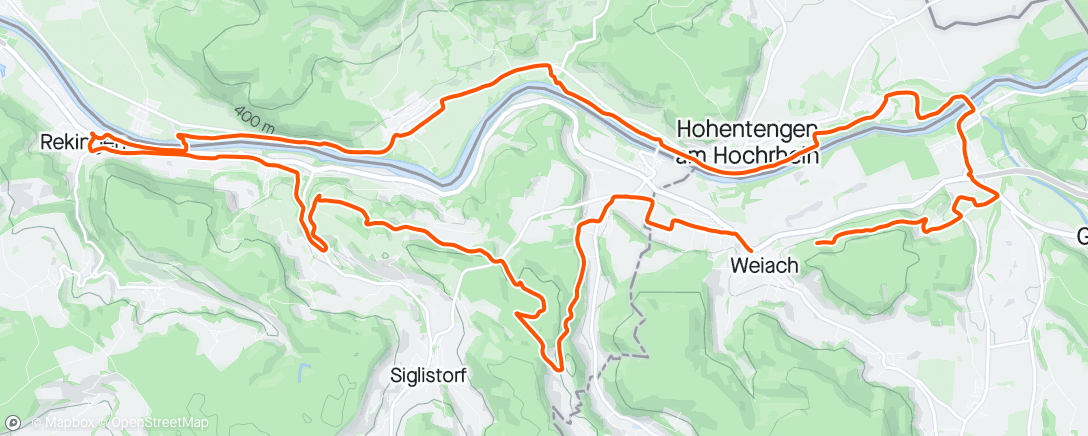 Map of the activity, Grave Runde