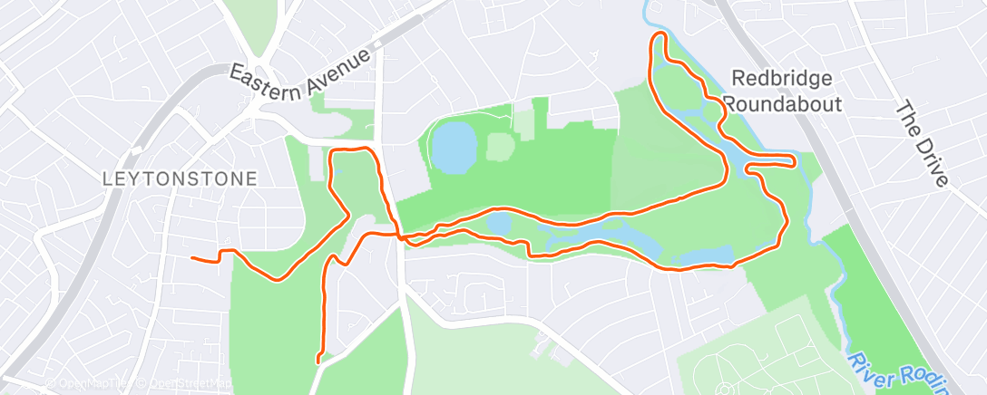 Map of the activity, Lunch Run