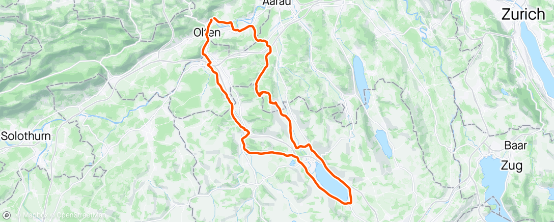 Map of the activity, Sempachersee