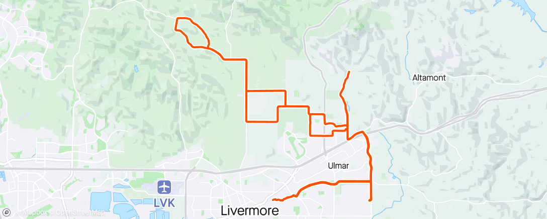 Map of the activity, Reverse Carneal Noonride, short