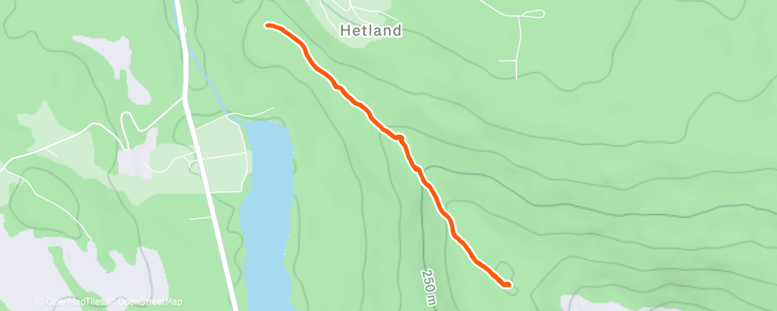 Map of the activity, Husafjellet og Hovda