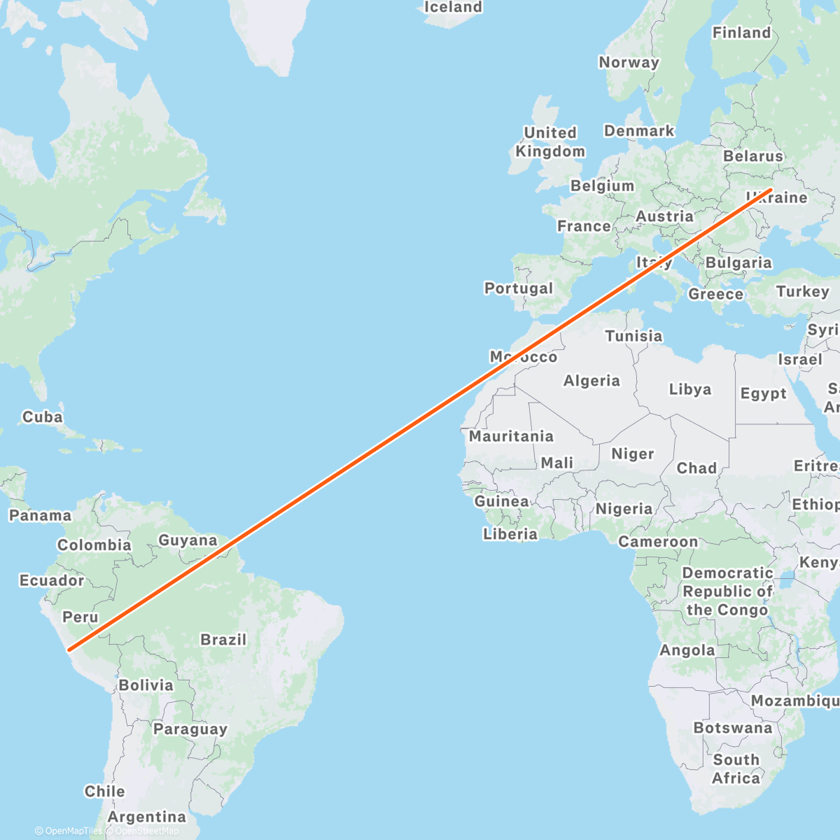 Map of the activity, Morning Run