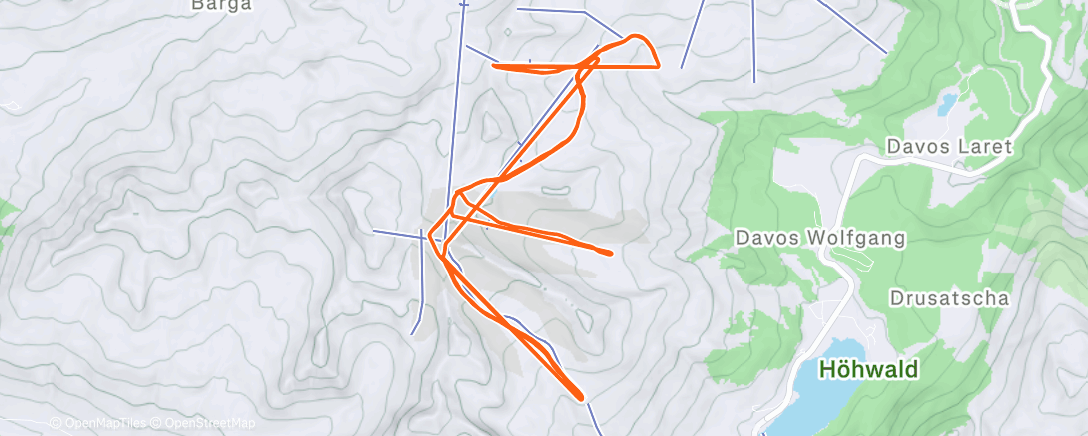 Map of the activity, First ski day of the season 🤩