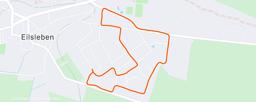 Map of the activity, Lauf 2 / 90