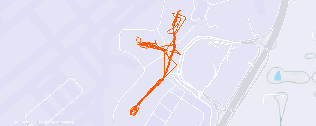 Map of the activity, Afternoon Walk