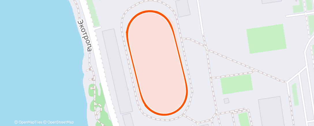 Map of the activity, Дневной забег