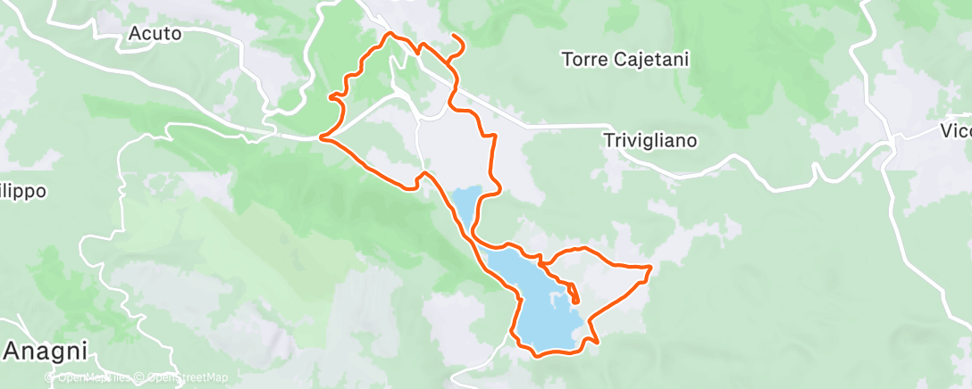 Map of the activity, Sessione di gravel biking all’ora di pranzo