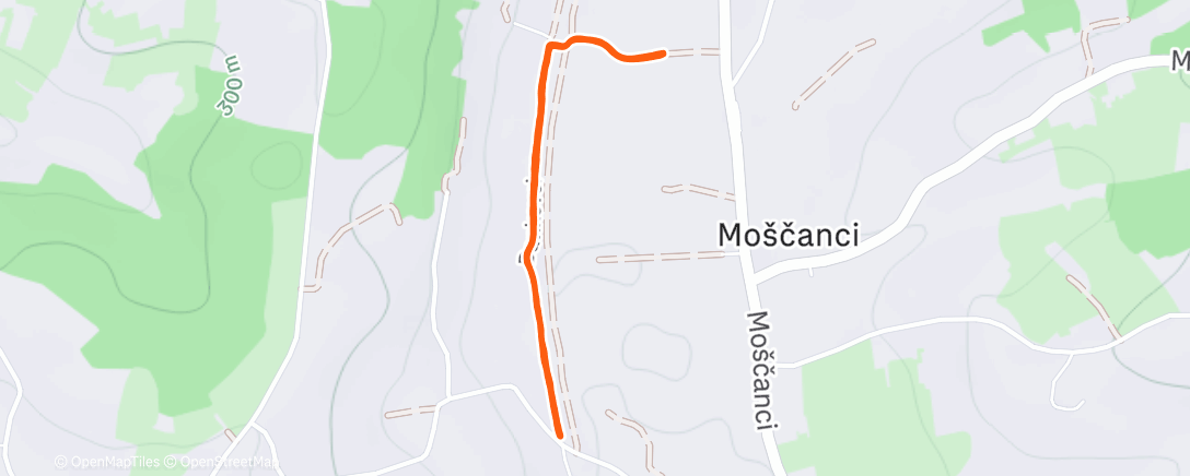 Map of the activity, Evening Walk