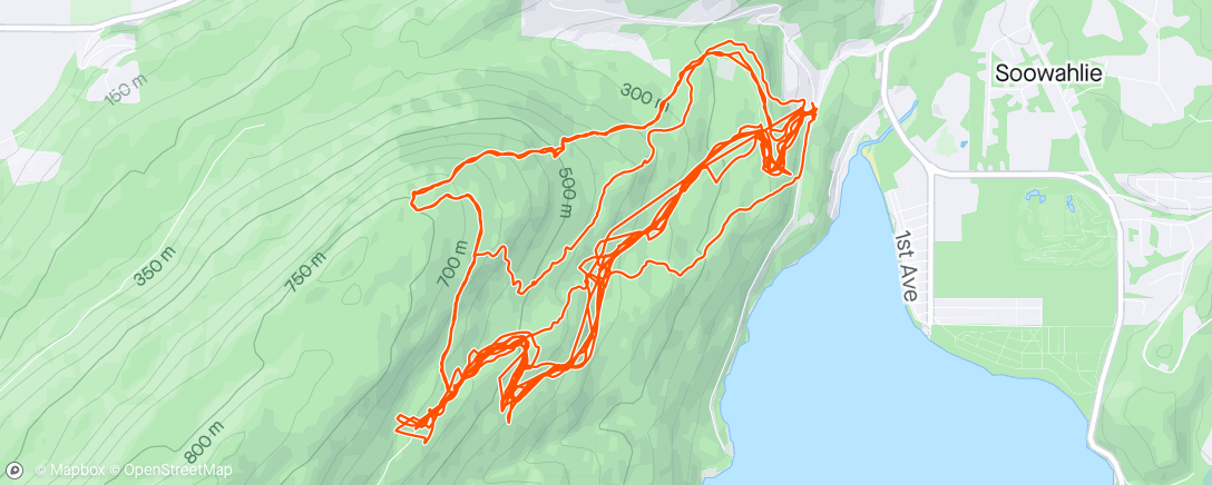 Map of the activity, Vedder shuttles