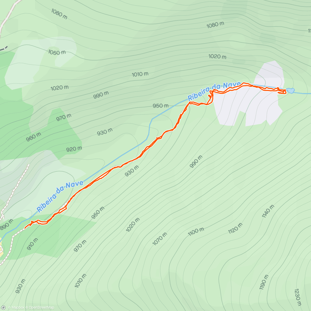 Map of the activity, Lunch Hike