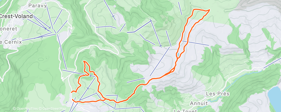 Карта физической активности (Clocher - Vorès - Beurre 👩‍❤️‍👨)