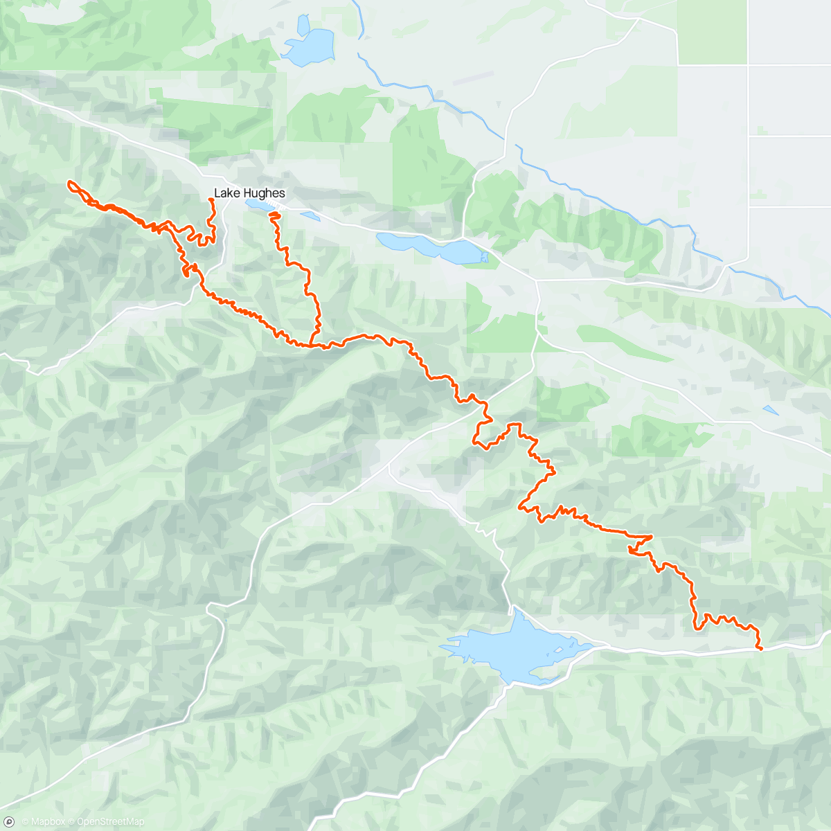 Map of the activity, Leona Divide 100k+