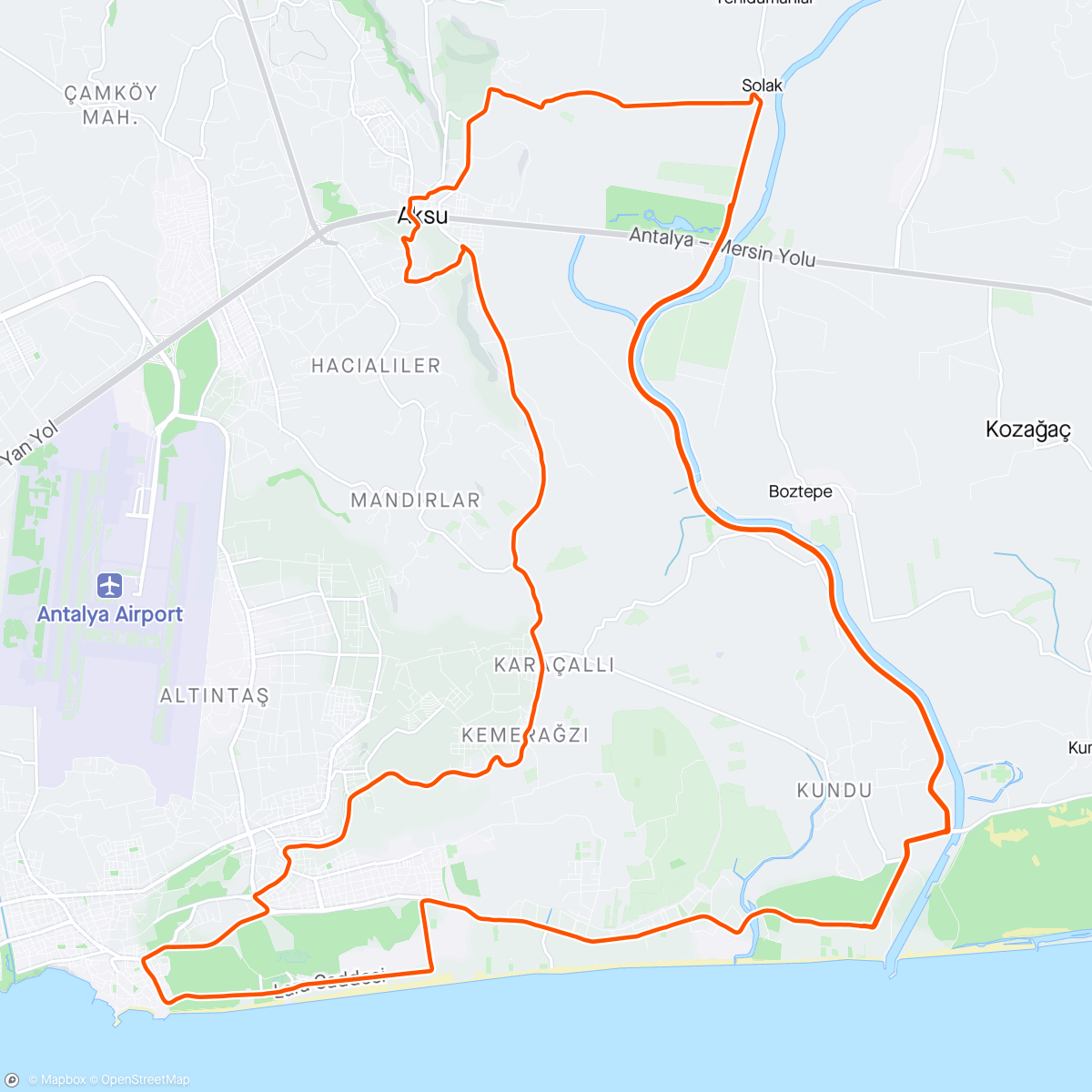 Map of the activity, Pre race ride🌬️