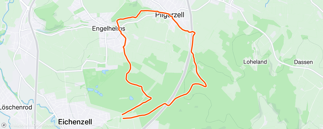 Map of the activity, Abendlauf