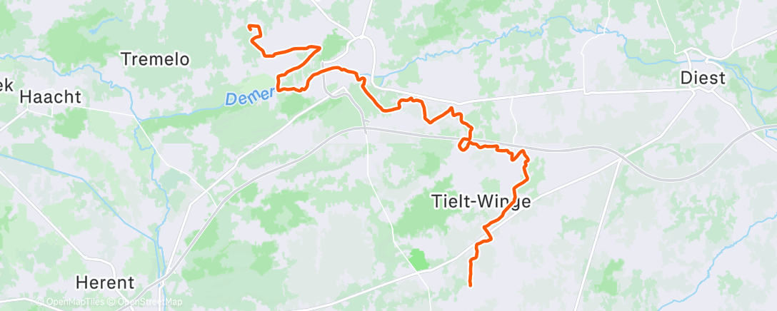 Карта физической активности (FulGaz - Van Nys naar Merckx)