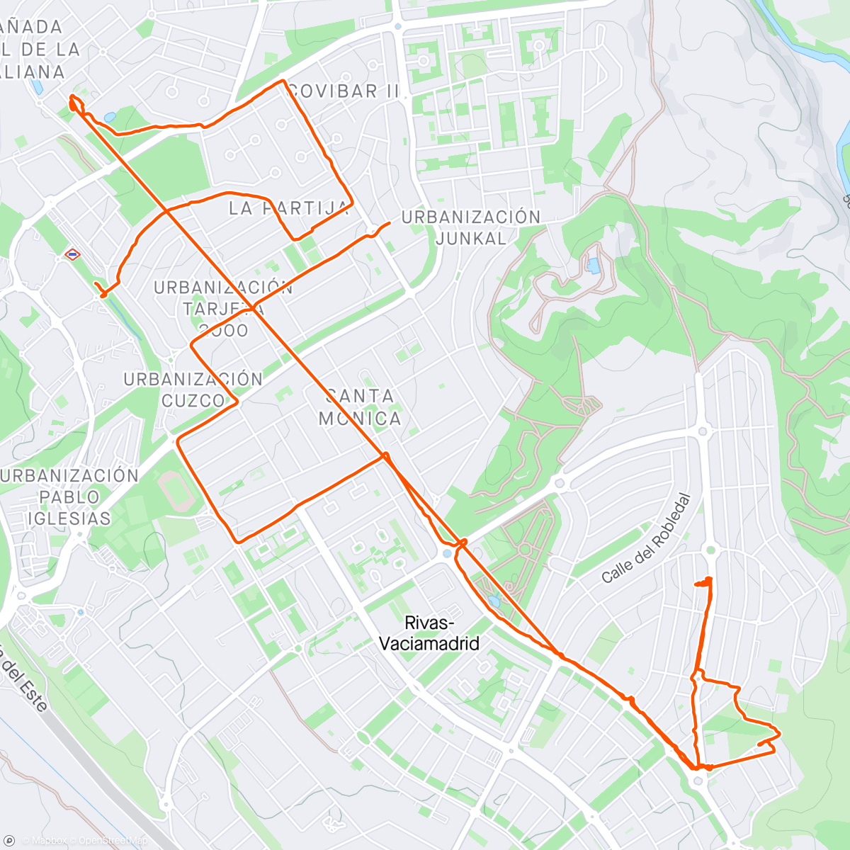 Map of the activity, Rivas Vaciamadrid