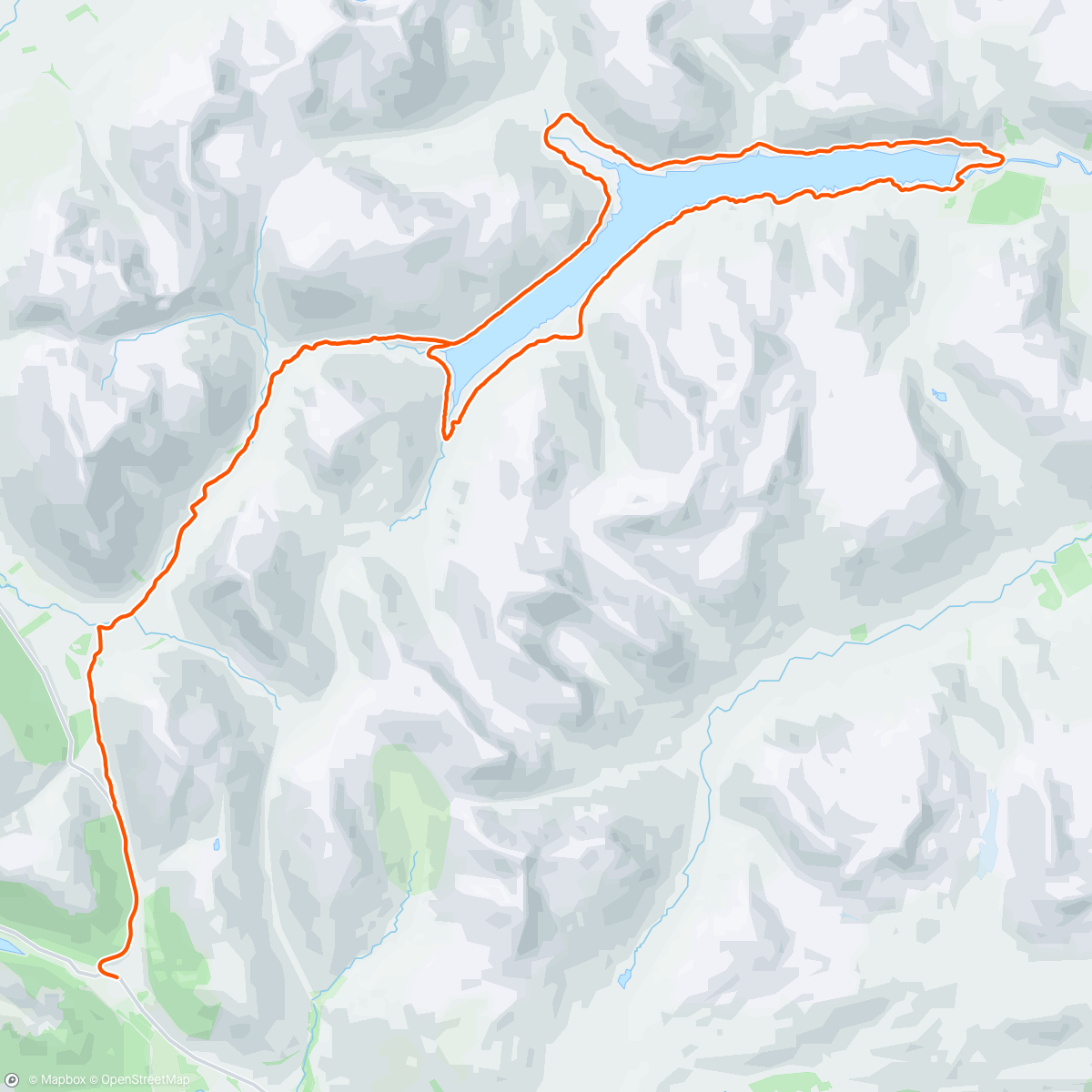 Map of the activity, Glen Lyon Loop from Tyndrum