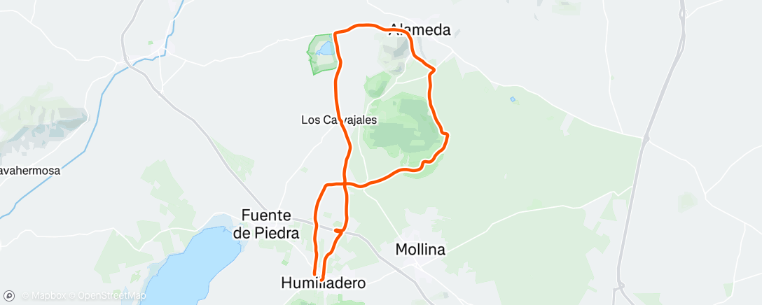 Map of the activity, Llaneo con la spark