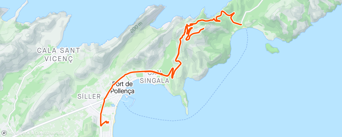 Mapa da atividade, Vélo en soirée
