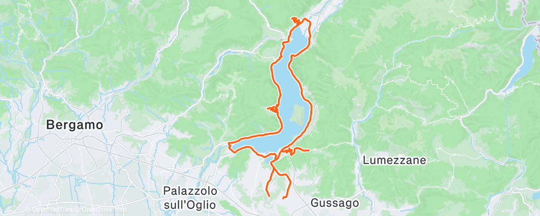 Carte de l'activité Pedalata mattutina
