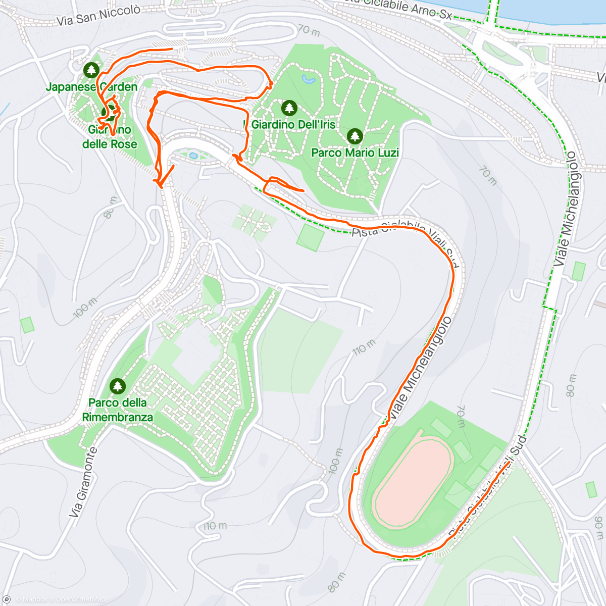 Map of the activity, Camminata 🚶‍♀️ con signora