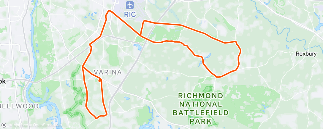 Map of the activity, RABA Portabella ride