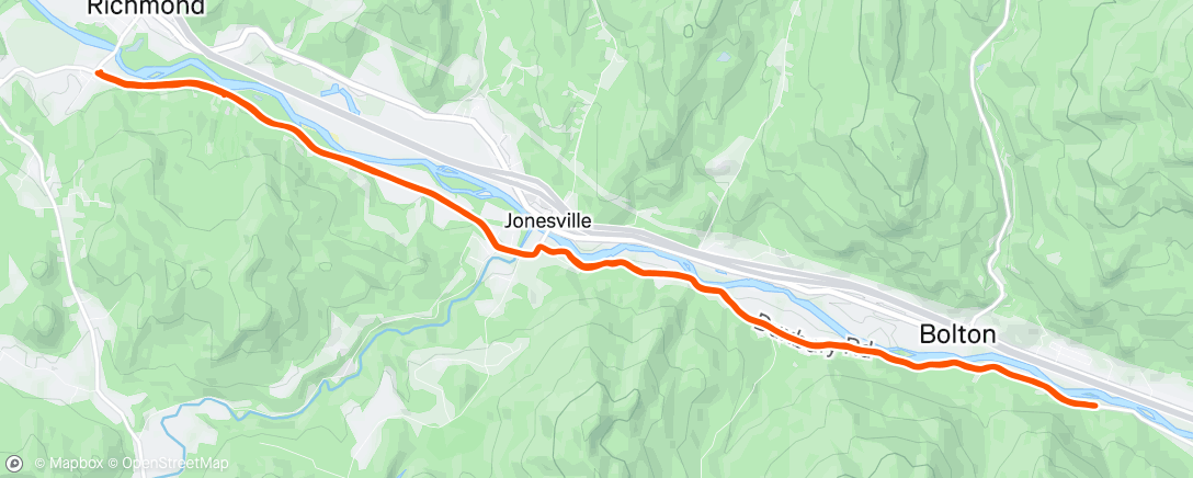 Map of the activity, Classic chatting on Cochran rd with Chloe