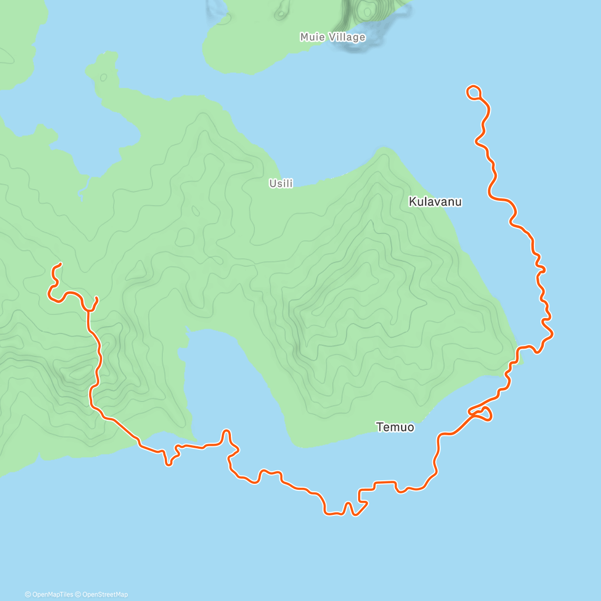 Map of the activity, Zwift - Southern Coast Cruise in Watopia