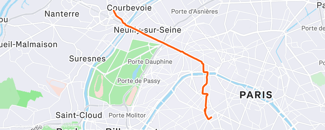 Карта физической активности (Afternoon Run)