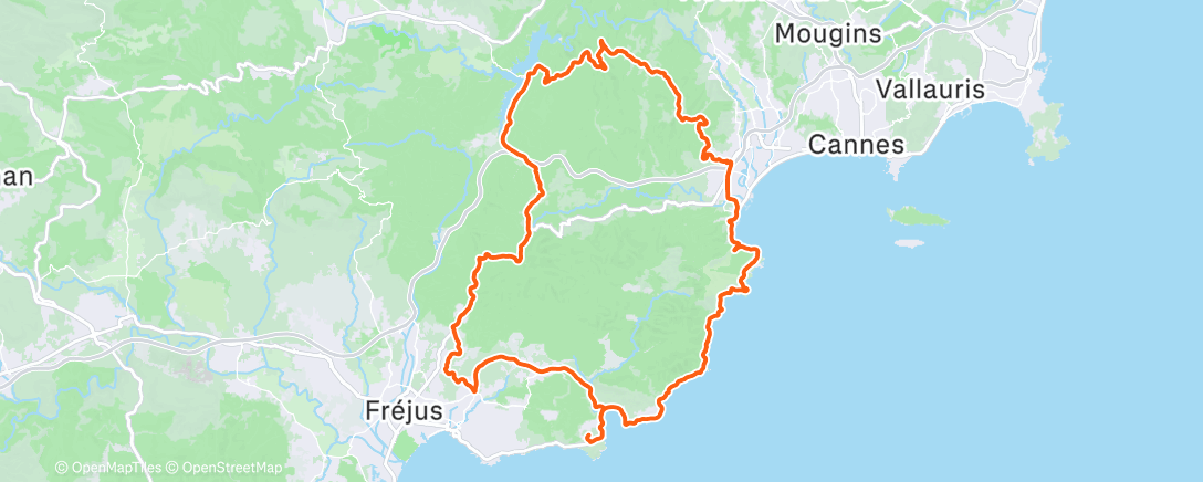 Карта физической активности (Sortie l'après-midi)