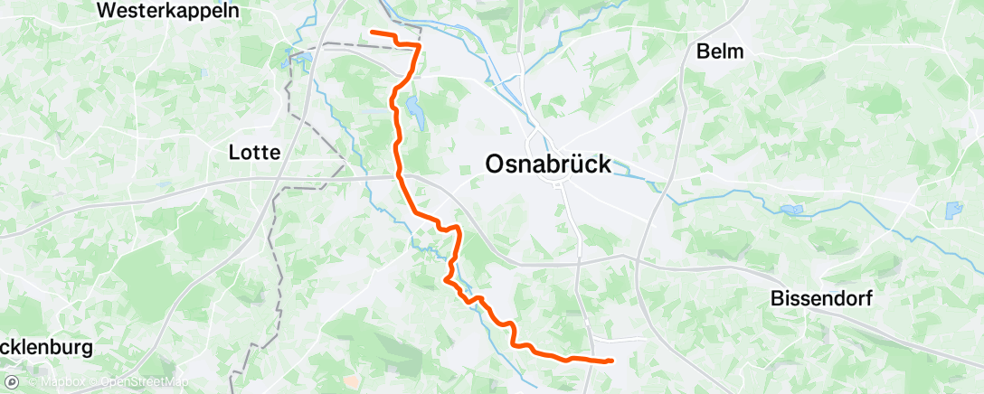 Map of the activity, Morning Ride