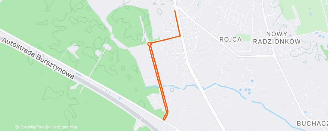 Map of the activity, Morning Run