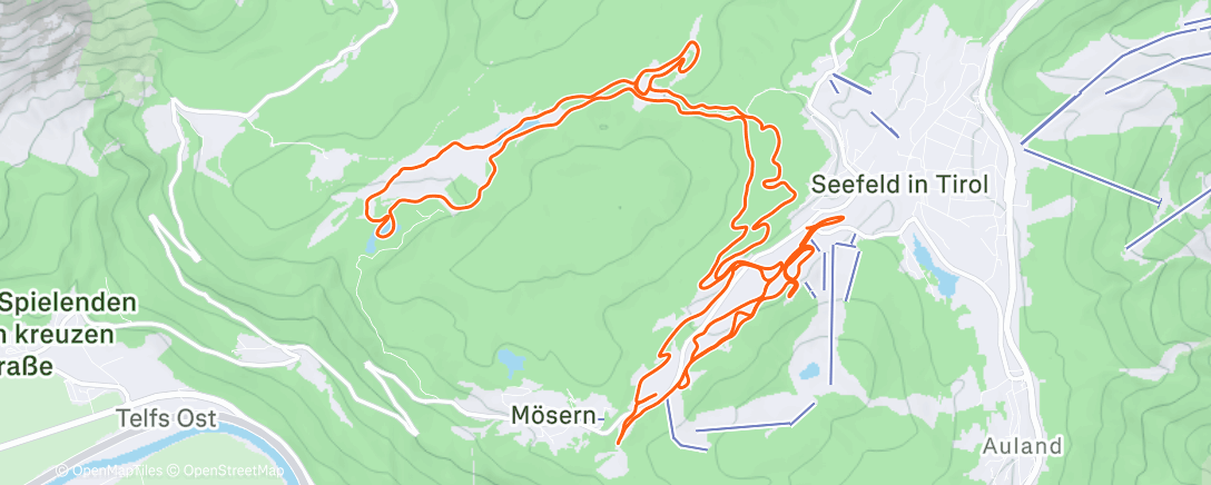 Map of the activity, Skøyt i Seefeld