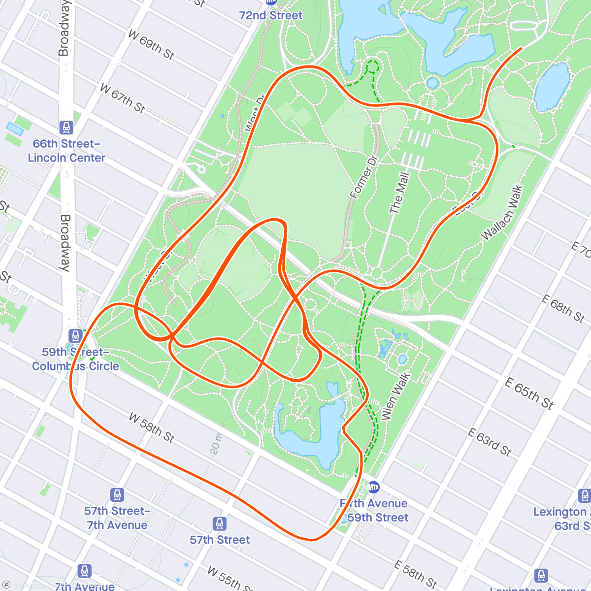 Map of the activity, Zwift - Group Ride: Team Point Race #2 on Grand Central Circuit in New York