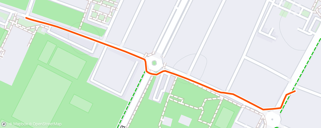 Map of the activity, Afternoon Run