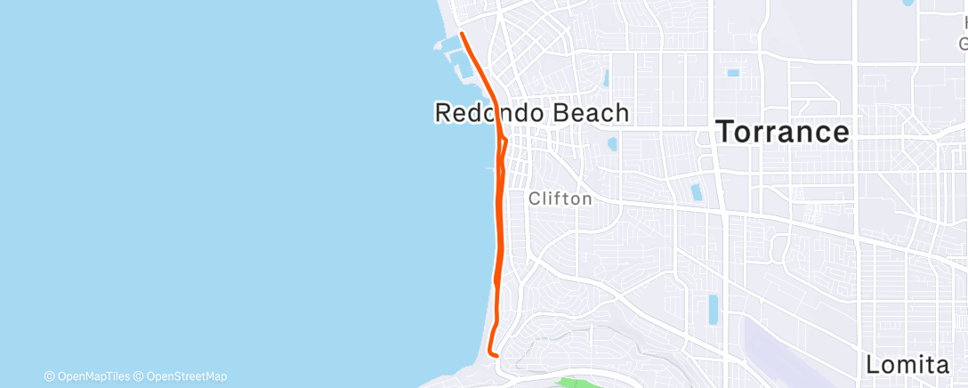 Map of the activity, Classic Beach Route w/ Alec!